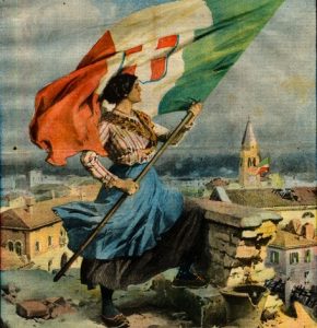 L'Italia a Trieste, Domenica del Corriere del 1918
