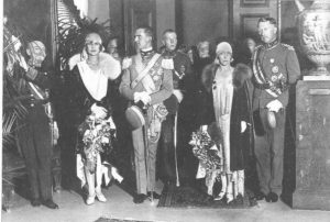 Umberto e Maria José con i Reali del Belgio