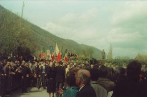 La folla degli Italiani ad Hautecombe 24 Marzo 1944
